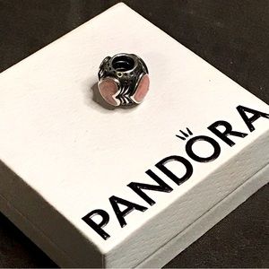 Authentic Pandora Pink Enamel Heart Charm